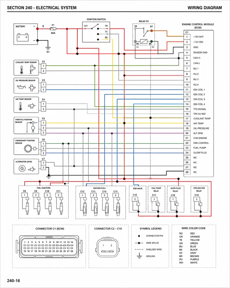 Exemplo real de diagrama elétrico
